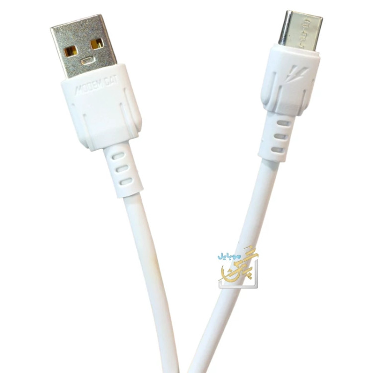 کابل تایپ سی مودم کت مدل M-10 با جریان کشی 2.4 یک متر