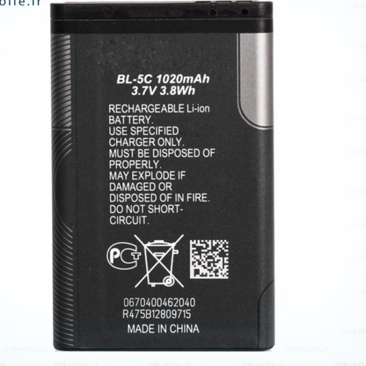 باطری نوکیا bl5c اورجینال مخصوص گوشی های105و106و 107 1200و1280 و150و 3110و 210باطری با کیفیت عالی وضمانت دار
