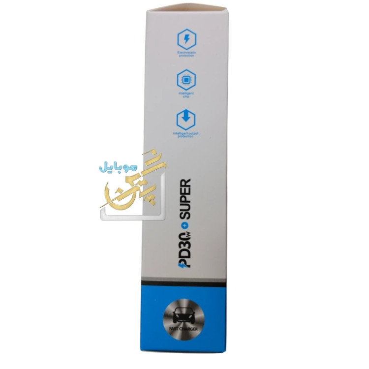 فندکی شارژری فندکی ماشین 60 وات watt سوپر فست شارژ super fast charging مدل zd-004