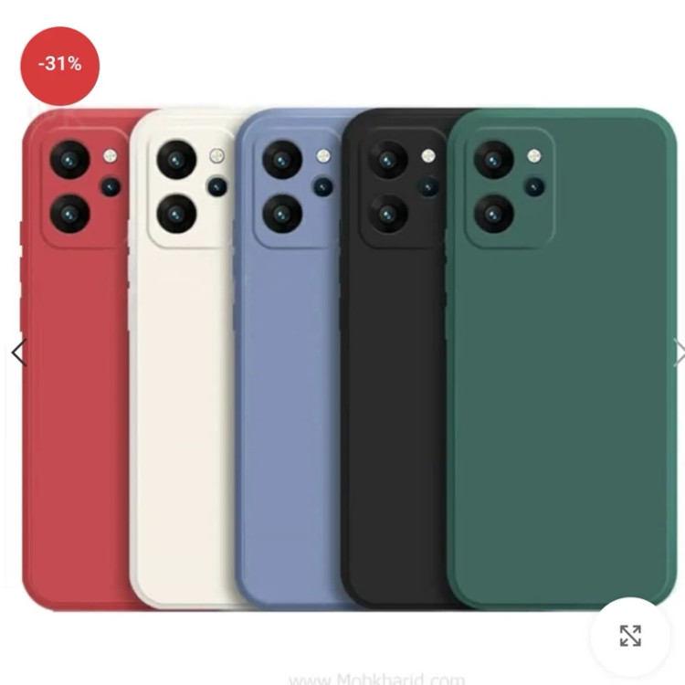 کاور X5 pro شیائومی سیلیکونی اصلی کاور poco x5 pro رنگ بندی اصلی پاکتی