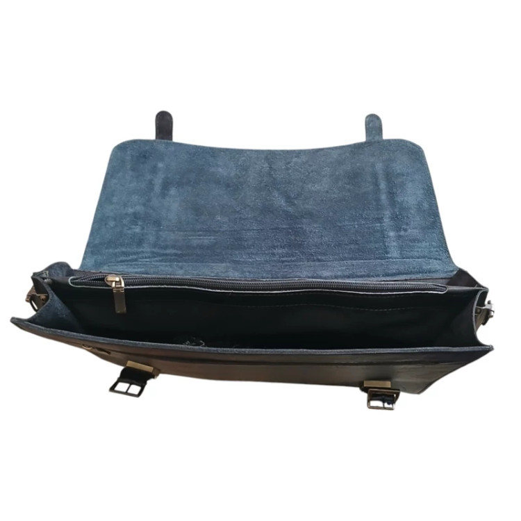 کیف چرمی اداری مشکی تک