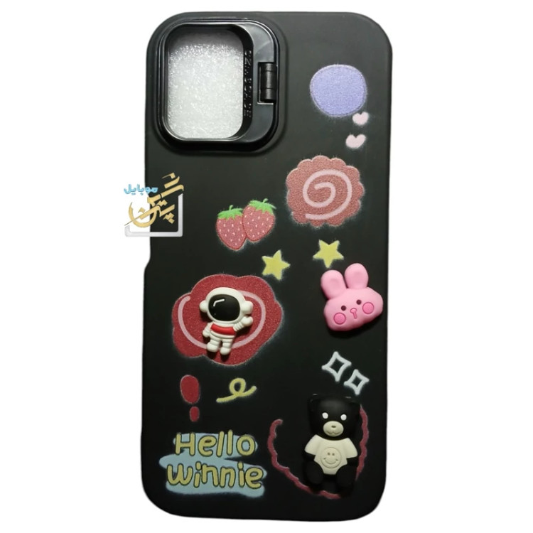 کاور a06 عروسکی گوشی سامسونگ Samsung Galexy A06 عروسک برجسته رنگ ثابت A06