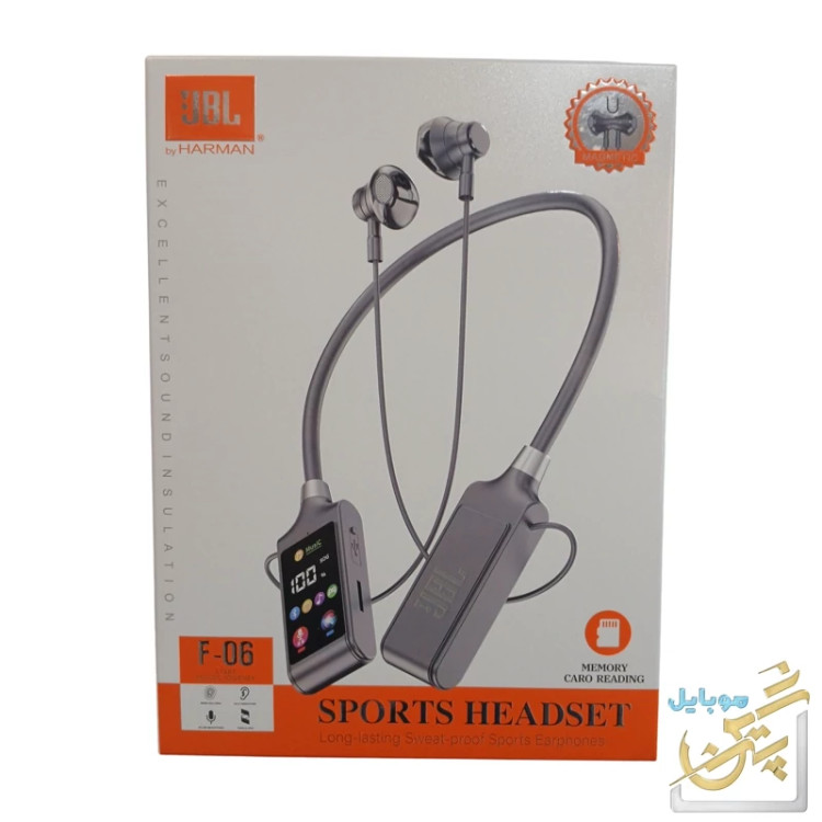 هندزفری گردنی جی بی ال بلوتوث هدست ورزشی وایرلس JBL F-06 JBL by HARMAN - F-06