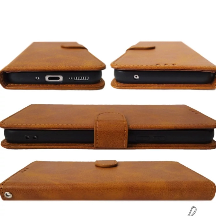 کیف A54 Samsung چرمی درجه یکgalaxy A54 کیف استندشو همراه با بند مچی با خرید کیف تصویرlcd گوشی رو تضمین کن جا کارتی دار
