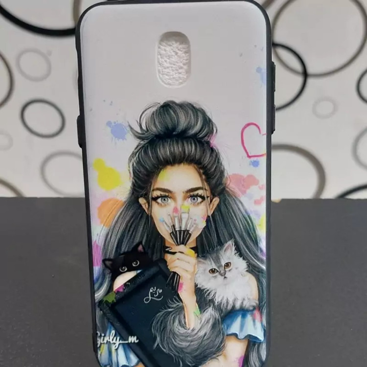 کاور J5 pro سامسونگ تدی عروسکی کاور J5pro طرح دار گارد J5pro کاور J5 pro رنگ ثابت samsung j5 pro