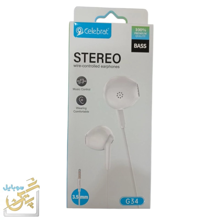 هندزفری سیمی تایپ سی استریو Celebrat G34 (Stereo Wire-controlled Earphones)
