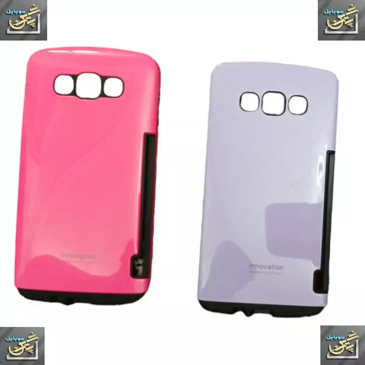 کاور سیلیکونی Samsung Galexy E7 گلکسی ای 7 دو رنگ یاسی و صورتی