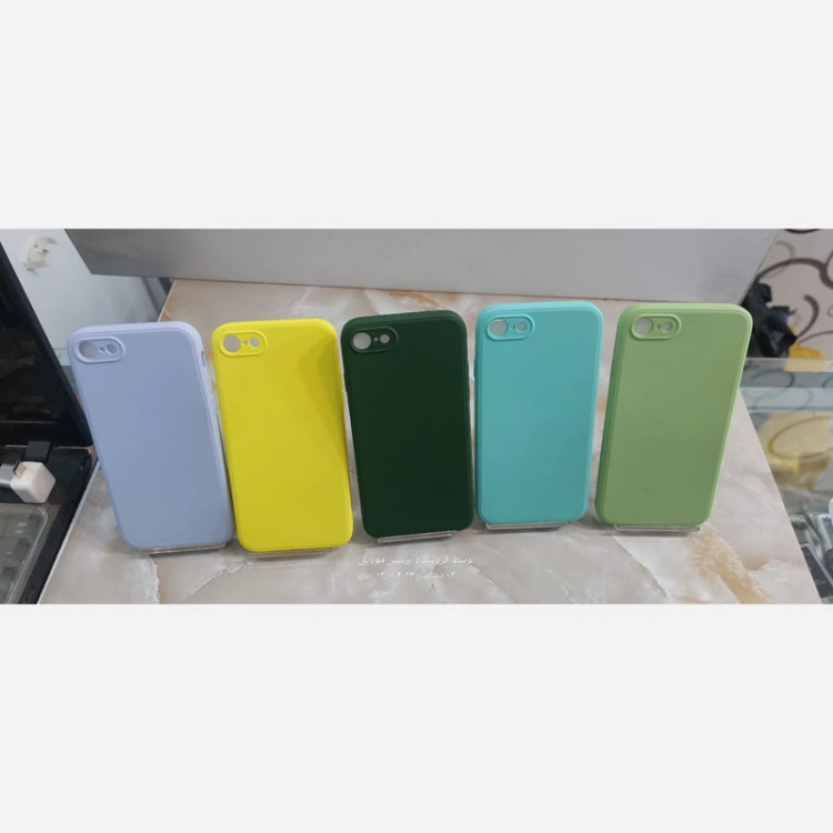 کاور سیلیکونی iphone 8 کاور سیلیکونی آیفون 8 گارد ایفون 8داخل موکت کیفیت عالی صورتی