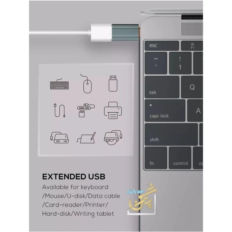 مبدل و تبدیل otg usb به usb-c الدینیو مدل LC140
