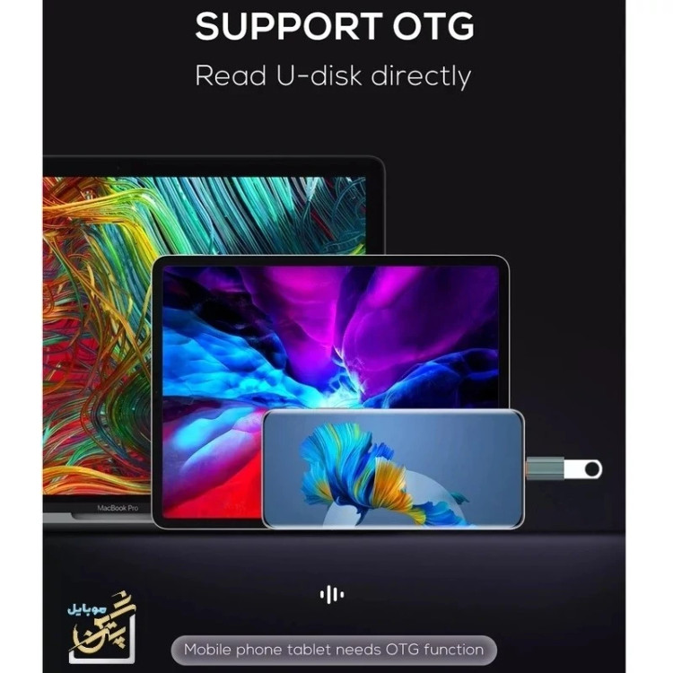 مبدل و تبدیل otg usb به usb-c الدینیو مدل LC140