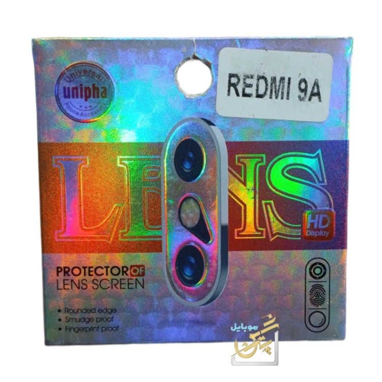 گلس لنز شیائومی Redmi 9a سه بعدی پوشش کامل لنز اطراف لنز شیشه لنز چسبندگی بالا دوام بالا شفافیت 100 درصد