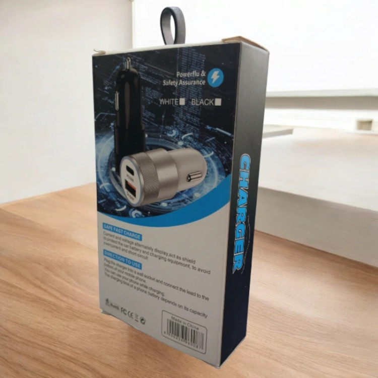 فندکی شارژر فندکی 60 وات watt سوپر فست شارژ super fast charging مدل zd-004
