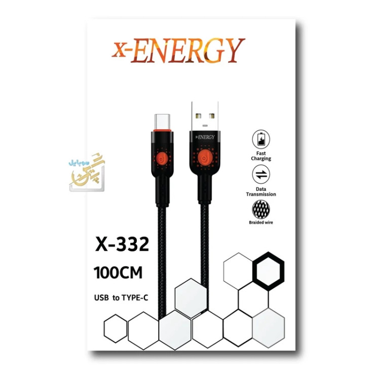 کابل تایپ سی فست شارژ مدل X-Energy مدل x-332 به طول 1 متر