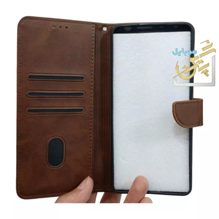 کیف not 12 pro کیف نوت دوازده پرو شیائومی xiaomi note 12 pro چرم دارای جای کارت عابر بند مچی کیفیت و دوام بالا