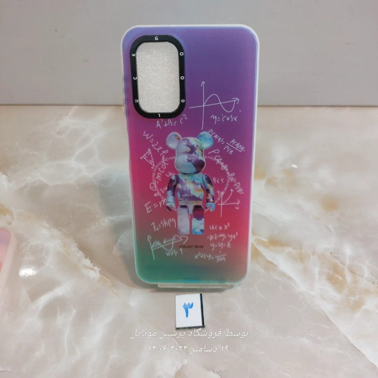 کاور A13 samsung طرح دار عروسکی لیزر بدون تغیر رنگ کلید برجسته