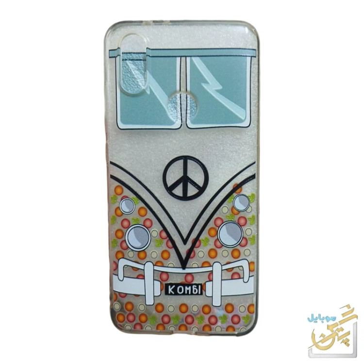 کاور ردمی 6 ایکس کاور redmi 6 x کاور طرح دار عروسکی صورتی شیائومی 6x