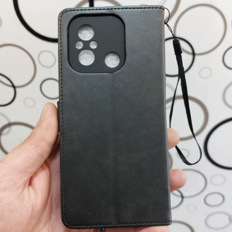 کیف redmi 12c درب دار همراه با بند مچی کیف شیائومی redmi 12c