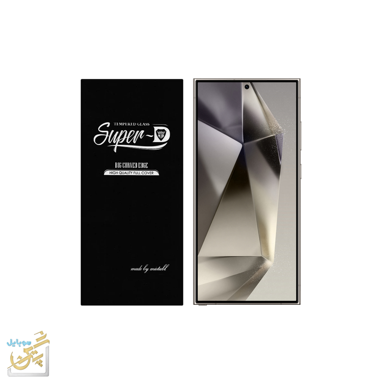 گلس گوشی سامسونگ گلکسی Galexy S24 ultra شیشه ای مدل سوپر دی یورویل برند meitubl SUPER D