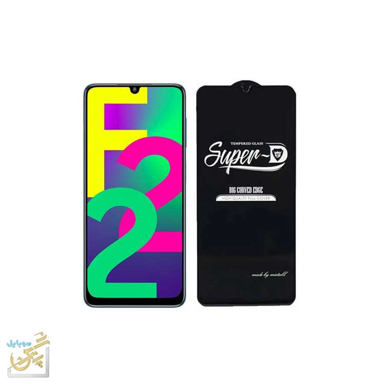 گلس گلکسی Galexy F22 سامسونگ در دو مدل Meitubl orginal Super D آنتی استاتیک و شیشه ای با کیفیت