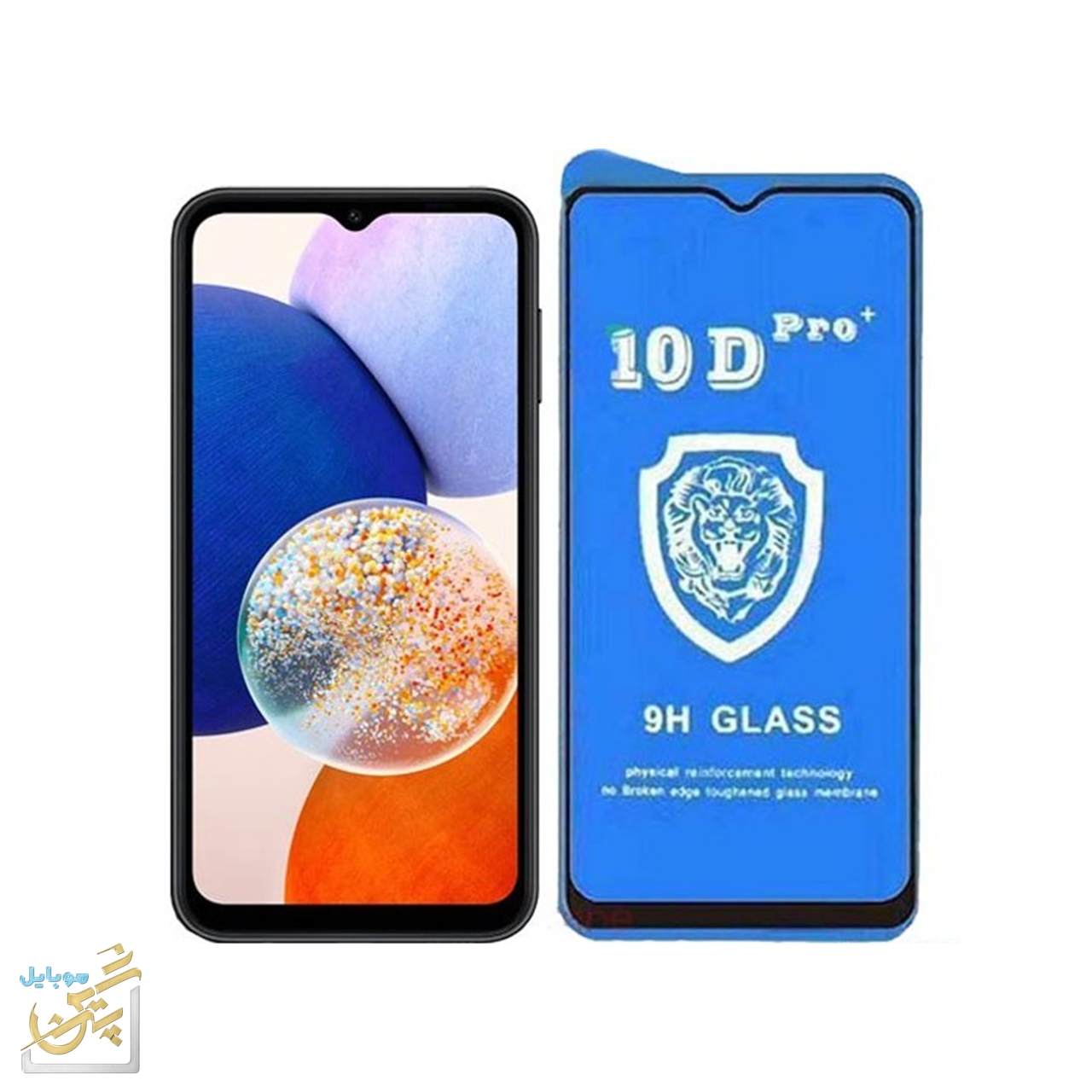 گلس A50s شیشه ای مدل 10d کیفیت 9H GlASS