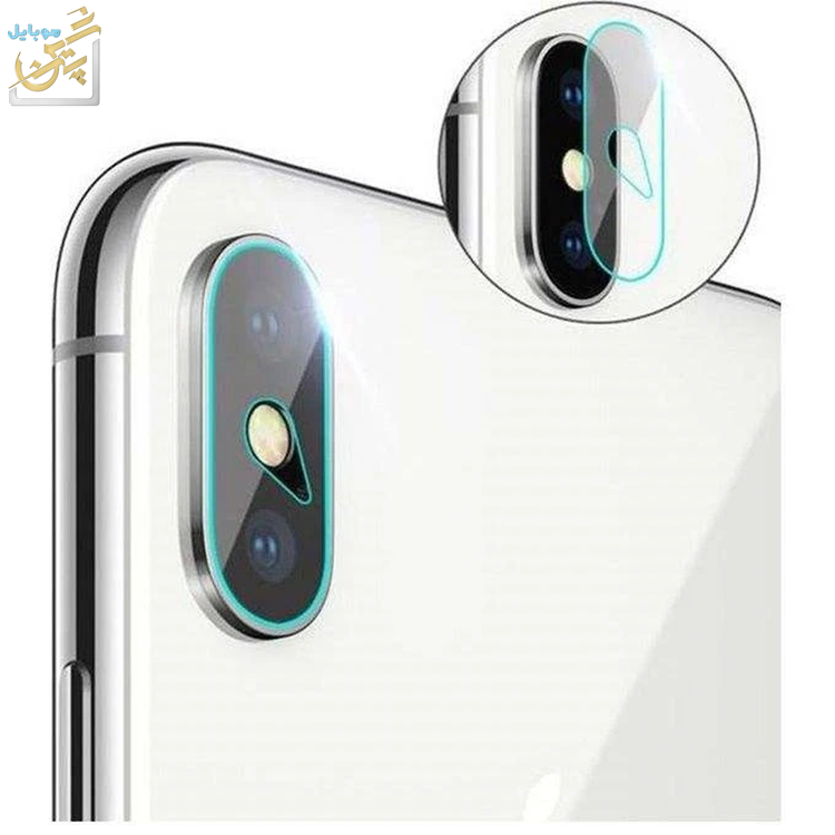 گلس لنز آیفون xs max XS MAX سه بعدی پوشش کامل لنز اطراف لنز شیشه لنز چسبندگی بالا دوام بالا شفافیت 100 درصد