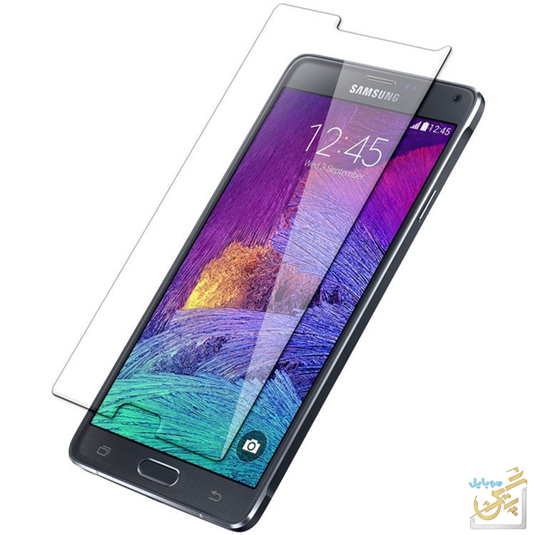 گلس سامسونگ Samsung Galaxy Note 4 ضد خش و ضربه با نصب آسان