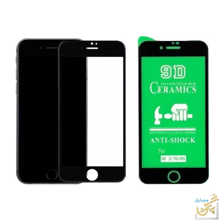 گلس آیفون 8 Iphone سرامیکی شفاف ضد خش و با کیفیت و نصب آسان