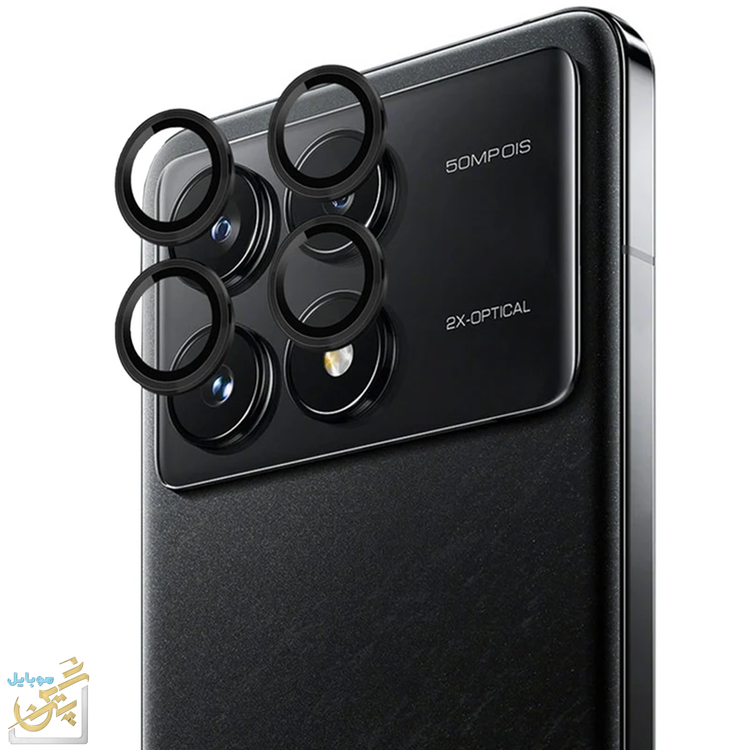 گلس لنز شیائومی Poco x6 pro 5G سه بعدی پوشش کامل لنز اطراف لنز شیشه لنز چسبندگی بالا دوام بالا شفافیت 100 درصد