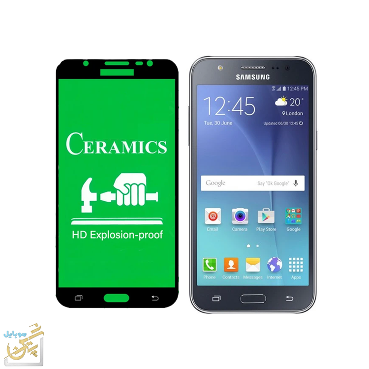 گلس گلکسی Galexy J5 2015 سامسونگ مدل سرامیکی شفاف ضد خش و با کیفیت و نصب آسان