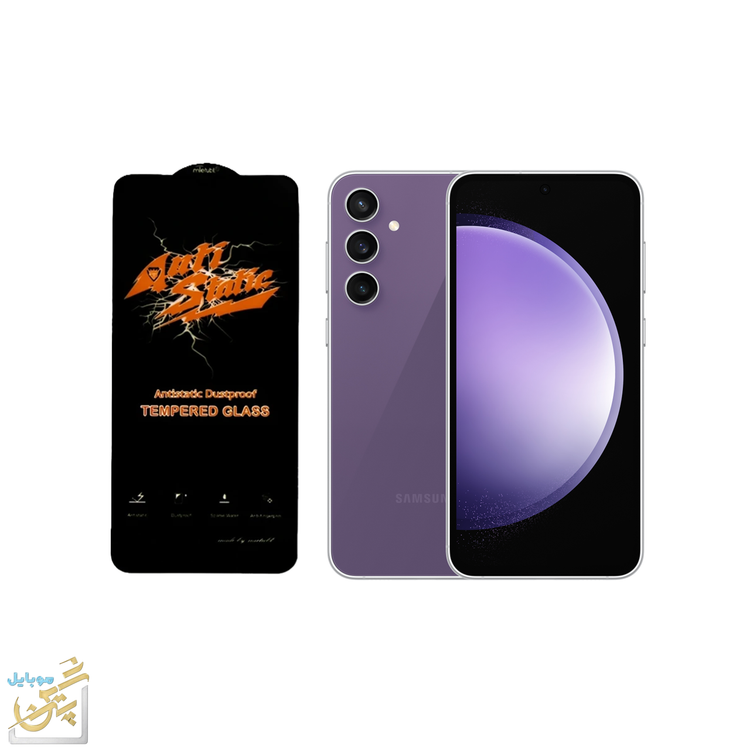 گلس گلکسی Galexy S23 FE سامسونگ مدل Meitubl آنتی استاتیک جنس گلس شیشه ای چسبندگی بالا ضد خش اب گریز