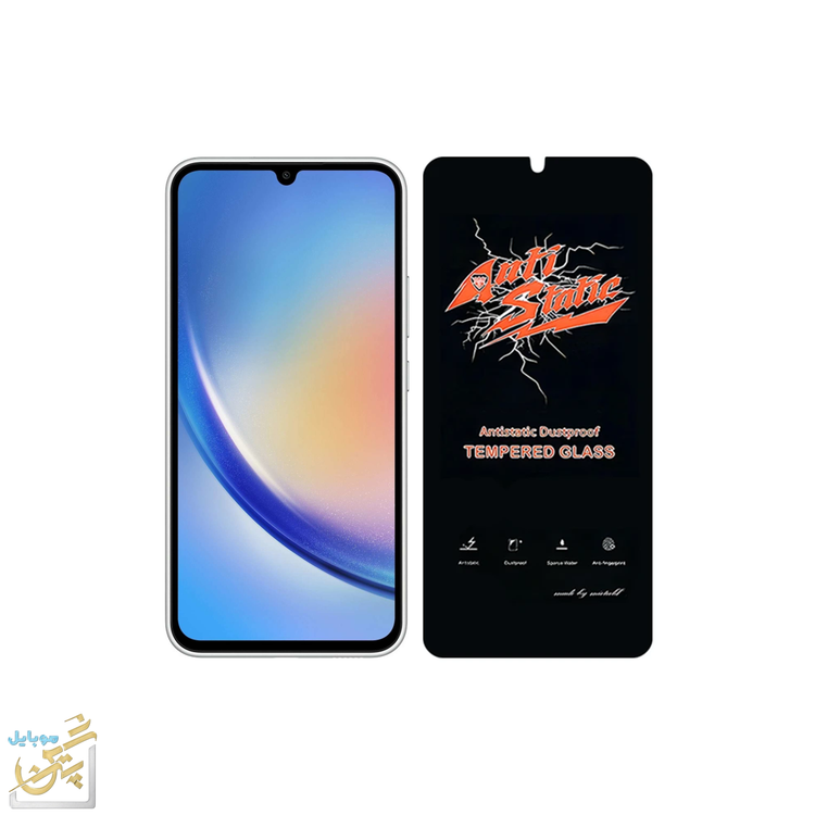 گلس گلکسی Galexy A34 5G سامسونگ مدل Meitubl آنتی استاتیک و شیشه ای با کیفیت a34 5g
