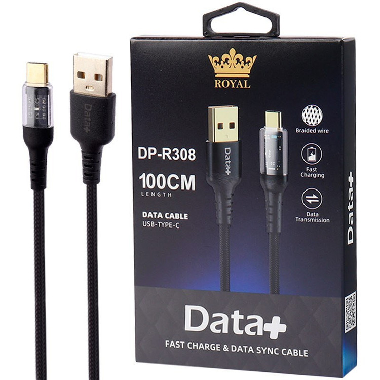 کابل تبدیل USB به USB-C دیتاپلاس مدل DP-R308 طول 1 متر