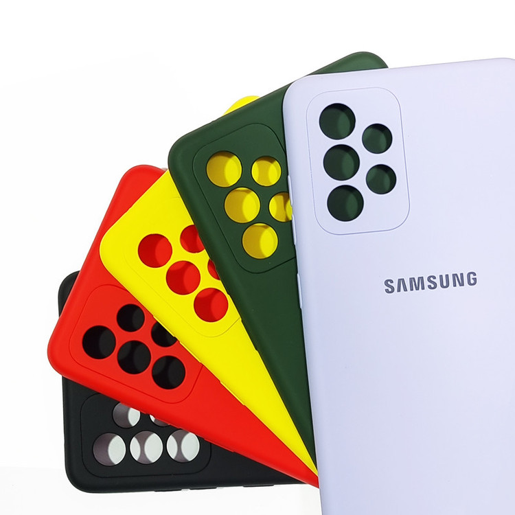 کاور مدل سیلیکونی مناسب برای گوشی موبایل سامسونگ Galaxy A52S / A52