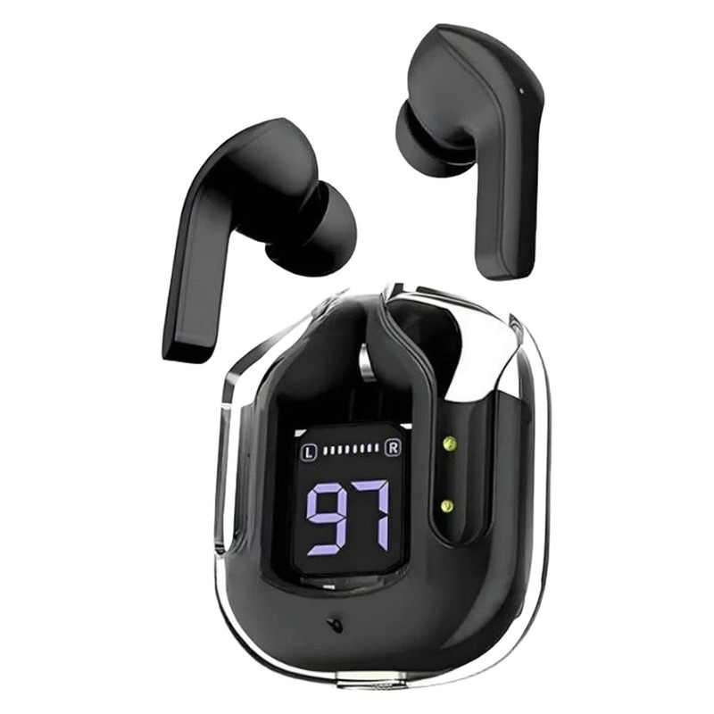 هدفون بلوتوثی Ultrapods Max بدون قابلیت نویز کنسلینگ، درگاه شارژ USB Type-C، دارای صفحه نمایش روی محفظه شارژ، مقاوم در برابر آب و رطوبت با استاندارد IPX4