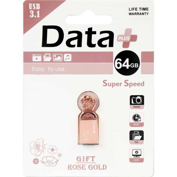 فلش مموری دیتا پلاس مدل Gift USB3.1 ظرفیت 64 گیگابایت