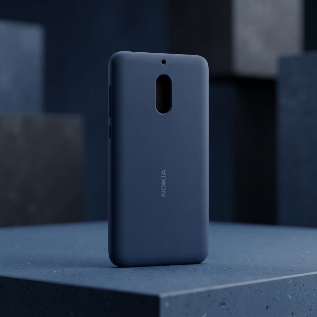 کاور نوکیا nokia 6 ژله ای سرمه ای