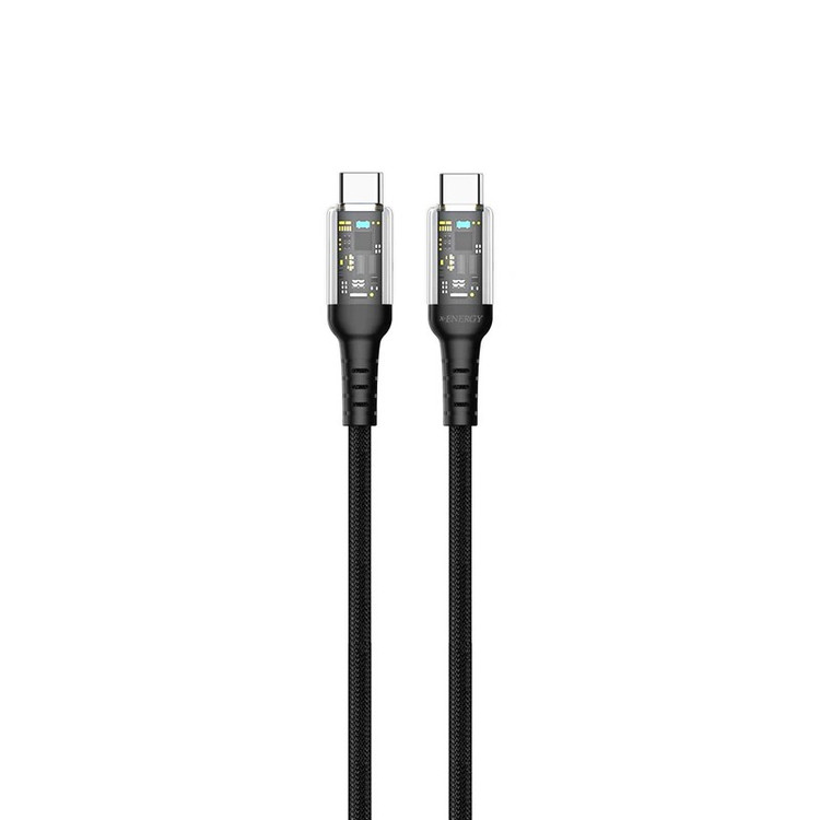 کابل تایپ سی به تایپ سی ایکس انرژی مدل X-365C طول 1 متر آی سی دار با قابلیت شارژ فوق سریع 25 وات و گارانتی 12 ماهه