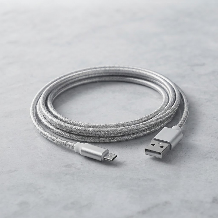 کابل شارژ میکرو USB تقویت شده مناسب سامسونگ، هواوی، سونی و نوکیا کیفیت عالی
