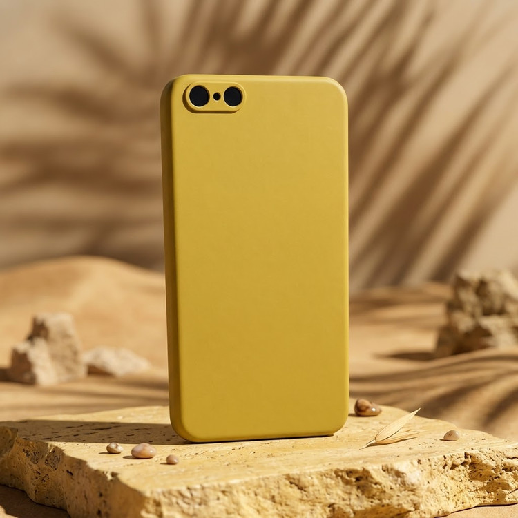 کاور سیلیکونی زرد اورجینال مناسب گوشی Iphone 6 Plus